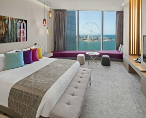 Premium Room s výhledy na moře a kolo Dubai Eye